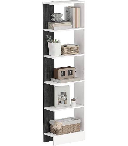 Libreria A 5 Ripiani RELAX4LIFE, 74x30x155 Cm, Marrone, Con Struttura Metallica E Anti-ribaltamento, Per Soggiorno E Ufficio - 3