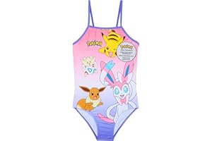 Get Trend Minecraft | Pokemon Maillot de Bain Fille 1 Piece Maillots de Bain Bébé Confortables et Extensibles Cadeau Fille Plage Piscine et Vacances