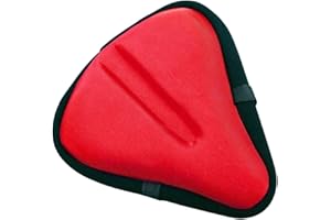 Bikeroo Bike Seat Cushion - Padded Gel Bike Seat Cover, Compatible with Peloton, Adjustable for Men & Womens Comfort on Stationary Exercise, Mountain and Road Bicycle Seats