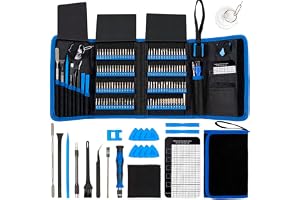 Pardarsey 142 st skruvmejslar med precisionsskruvmejslar med 120-bitars magnetiskt reparationssats, kompatibel med iPhone, Ma