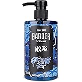 BARBER MARMARA Gel de afeitar para hombre No.76 – Gel de afeitar transparente para hombre, 500 ml, para un afeitado preciso d