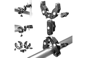 NEEWER Doppel Super Clamp Kamerahalterung mit Magic Arm, Cold Shoes für Schreibtisch Studio Licht Ständer Halter Fotografie Reflektor Flagge Querstangen Motorrad Regenschirm Pole Stick Shoot Zubehör