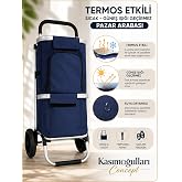 Su Ge&ccedil;irmez G&uuml;neş Işığı Ge&ccedil;irmez Katlanabilir Pazar Arabası | B&uuml;y&uuml;k Hacimli, Alışveriş Arabası, Katlanabilir Tasarım, Su Ge&ccedil;i