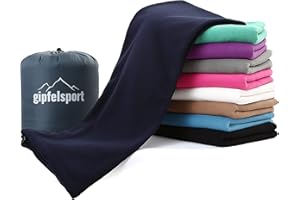 gipfelsport Sacco a Pelo Estivo Fatto di Microfibra per Campeggio ed Utilizzabile Come Coperta - Leggero, Piccolo, Rettangolare