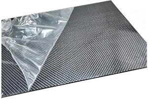 AFuex 3K Carbonfaserplatten Composites Carbon-Platte - 1 STK. Dicke (2-5 mm) Twill-Webart, glänzende Oberfläche für DIY Drone Frame usw,400x500mm,5mm
