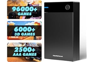 Kinhank 12TB Retro Hard Drive with 96000+ Games, Compatible with 400+ Emulators, Portable Disk for Win 7/8/10/11