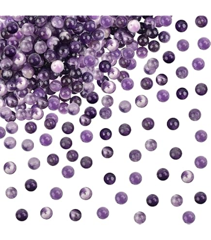 Perline In Pietra Naturale Blu TOAOB - 100 Pezzi Da 4mm Per Braccialetti Fai Da Te - Foto 2