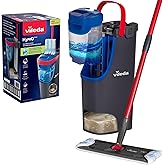 Vileda H2prO Flat Mop and Bucket Set | 100% Clean and Dirty Water Separation | Wall Mop, Socket Cleaning Tool | Reusable Wash
