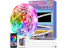 Cozylady 5M USB Led Light,Smart Bluetooth RGB Light with APP Control, Timer Setting, Music Mode, Led Light Strip for Decorati