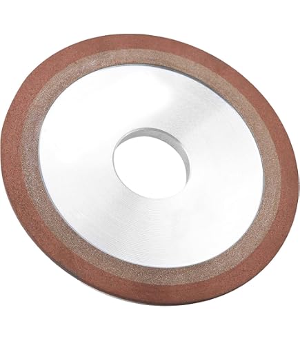 Meule Diamantée 100mm Grain 100 | Pour Alliage Dur, Acier Tungstène, Verre, Céramique | Meulage Bord Et Chanfrein