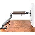 Flowlyf Wooden Premium Monitor Arm | 17-32" Screen Monitor mount | Spring Assisted Height Adjustability| |360 Degree Rotation|2 STEP Installation |VESA Complaint|2 Way Wire Manager|9KG Weight Capacity