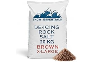 Laeto Signature Garden Bag of Grit Rock Salt Deicing White Brown Rock Salt for Weeds De-Icing Salt for Paths, Driveways & Roads of Snow & Ice