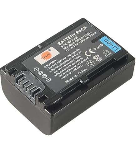 Batterie Compatible Sony NP-FV30 / NP-FV50 - 650mAh, 7.4V - Pour Caméscope HDR-CX115E Et Autres Modèles