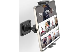 Tendak iPad Wall Mount, Tablet Wall Holder with Sturdy Metal Base for Business and Smart Home, Tablet Wall Bracket Holder Compatible 4.7-12.9 Inch iPad Mobile Phone