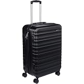 Amazon Basics Medium Hardshell Suitcase - ABS Expandable Travel Luggage with 4 Swivel Double Wheels - Scratch Resistant and L