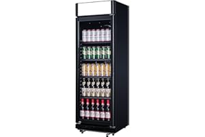 METRO Professional Frigorífico para bebidas, GSC2360CB, 62 x 64 x 193.5 cm, refrigeración por ventilación, 347 l, 180 W, cerradura con llave, negro