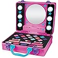 Cra-Z-Art 17362 Shimmer N Sparkle Light up Beauty Pink Case for Children with Hollywood Style Lights Real Washable Makeup for Kids, Black