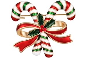 Emibele Weihnachten Broschen, Funkelnde Strass Kristall Broschen Set für Kleid Dekorationen Christmas Urlaub Party Damen Anstecknadeln