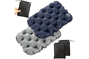 GFUEIGJ 2 stycken uppblåsbara sittdynor sittdyna vikbar utomhus uppblåsbar ultralätt sittdyna uppblåsbar utomhus för camping