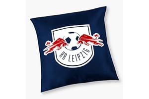 RASENBALLSPORT LEIPZIG RB Leipzig Kissen - Logo - blau Kuschelkissen Dekokissen RBL - Plus Lesezeichen Wir lieben Fußball