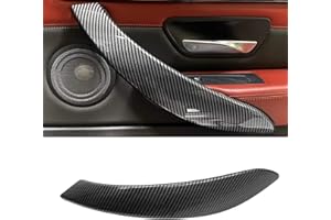 HommyFine Car Door Handle Cover for BMW 3 4 Series F30 3GT F34 F36 2013-2018 Interior Door Handles Replace Cover (Carbon Fiber Black, Right)