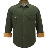 Coevals Club Men's Western Plaid Pearl Snap Shirt - Purple/Black, Short Sleeve, Two Pocket Casual Shirt - View #4