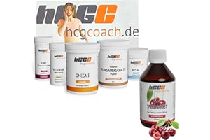 ‎HCGC hCGC® Das Original Basispaket | mit Original SpeedBoost zuckerfreier Sirup | 30 Tage Nahrungsergänzungen | 21 Tage Stoffwechselkur | Broschüre mit Anleitung | (SpeedBoost Sauerkirsche)