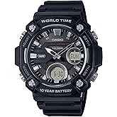 Casio AEQ-120W-1AVDF Kol Saati, Siyah, Standart