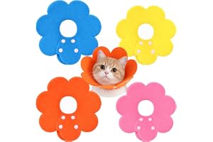cobee 4 stycken kattskyddskrage, justerbara katter halsband