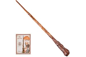 HARRY POTTER - BAGUETTE MAGIQUE DELUXE RON WEASLEY WIZARDING WORLD - Baguette Magique Authentique Ron Weasley 30 cm Avec Carte de Sorts - 6062058 - Jouet Enfant 6 ans
