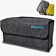PROODOS Car Accessories Car Boot Organizer with Microfiber Cloth Suitable For All Vehicles Car Organizer Anti-Slip Car Trunk Organizer | Polyester | Black