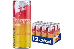Red Bull Winter Edition Fuji Apple & Ginger Energy Drink 250ml 12 pack