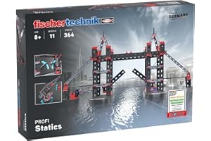 fischertechnik 564071 Profi Statics – set di costruzione per l'architettura per fondamenta statiche, per bambini dai 8 anni in su, dimensioni 32 x 8 x 23 cm