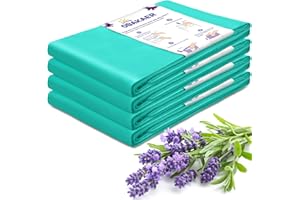 OBAKAER Nappy Bin Refills 4 Pack Nappy Bin Bags Nappy Liners Compatible With Korbell 16L Bin and Litter Champ Odor Lock and Germ Protection Baby Diaper Pail Liner