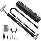 Luftpumpe Fahrrad，Heymell Fahrradpumpe，160PSI Fahrradpumpe Manometer, Aufbewahrungstasche(kein Bohrloch),Fahrradpumpe Alle Ve