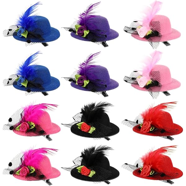 12 Gänseblümchen Haarspangen Bunt - Aus Stoff & Metall, Ca. 3,8 Cm, Für Mädchen & Frauen