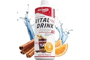 Best Body Nutrition Vital Drink ZEROP® - Punch aux fruits, Boisson concentrée - sirop - sans sucre, 1:80 donne 80 litres de boisson, 1000 ml