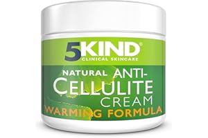 5KIND CLINICAL SKINCARE Professional Cellulite And Firming Cream By 5kind Innovative Hot Natural Cellulite Massager Cream Large Tub Great Value. Firms Your Skin And Reduces The Appearance Of Cellulite.Free Ebook-400ml Size
