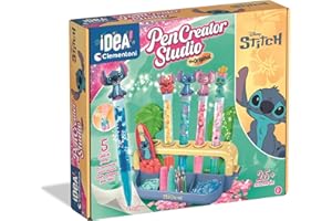 Clementoni Stitch Pen Lab – Create Colourful Stitch-Inspired Pens with Accessories and Tools for Kids 6+