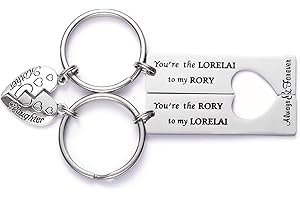 LParkin Gilmore Girls Merchandise breloki dla matki córki prezenty brelok zestaw 2 szt