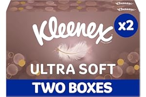 Kleenex Ultra miękkie chusteczki do twarzy, 2 pudełka na chusteczki