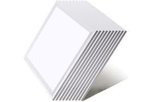 ‎OUBO OUBO [10er Pack zum Sparpreis] LED Panel 62x62cm Warmweiß / 36W / 4600lm /3000K / Silberrahmen Lampe dünn SLIM Ultraslim Deckenleuchte Pendelleuchte Wandleuchte Einbauleuchten