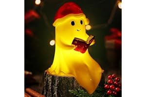 ‎BYFFOER Byffoer Ghost Swing Lamp- Niedliche Geister -Leselampe- Weihnachtstag Deko Led gespenster Lampe, ghosts Reading Book Lamp, Weihnachtstag-Dekoration FüR Leser Und Buchliebhaber, schlafzimmer deko