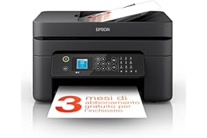 Epson Workforce WF-2930DWF Stampante Multifunzione A4 a getto d'inchiostro (Stampa Fronte Retro, Scansione, Copia, Fax) Display LCD 3.7cm, ADF, WiFi, Ethernet, Stampa da mobile e su Cloud, AirPrint