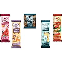 Moo Free Chocolate Gift Selection Box - Assortment of 5 Cocoa Bars and Buttons - Dairy Free, Gluten Free, Soya Free and Vegan