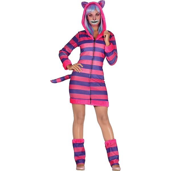 MOPQMKT 3 Pezzi Costume da gatto a righe rosa e viola, Gatto Costume Orecchie Da Gatto Fascia Coda Pelosa E Girocollo In Poliuretano Accessori Cosplay, per Feste per Donne