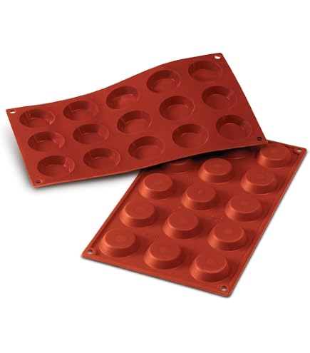 Silikomart SF009 Moule Silicone POMPONETTE 24 Cavités - Made In Italy Anti-adhérent