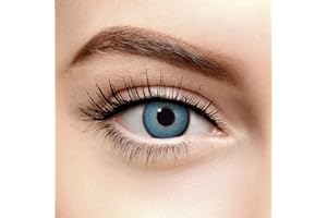 chromaview Lentilles De Contact Colorées Bleu Saphir (Journalières) - Sans Correction