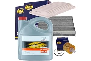 BandelOne enthält Filterset Satz+5W30 Öl passend für Auris E15 Avensis T27 Verso R2