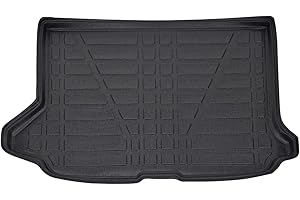 J&J AUTOMOTIVE | Tapis De Coffre sur Mesure pour Q2 Depuis 2016 Noir Antidérapant Bord Haut Toutes Saisons Adapté Animaux de Compagnie